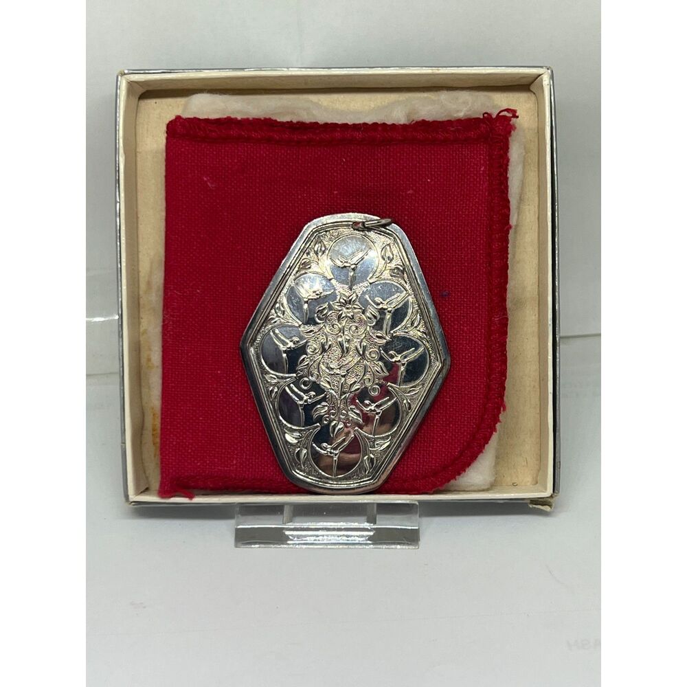 Vintage 1979 Towle Sterling Medallion "Eight Ladies Dancing" Ornament